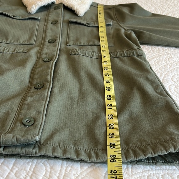 Hangten Cotton Fleece Jacket Women’s Small Green Pockets Streetwear Norm Hiking - Picture 16 of 17